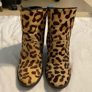 Animal Print Heeled Booties
